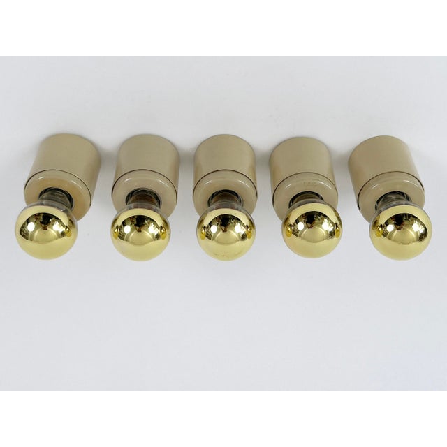 Metal SP 14 Ceiling Lamps by Gino Sarfatti for Arteluce, Italy, 1960s, Set of 5 For Sale - Image 7 of 18