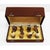 A rare vintage Gucci set of eight hardstone fruit place card holders, handcrafted in Italy circa 1960 and presented in its...