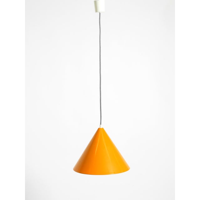 1970s Vintage Model Billiard Pendant Lamp in Orange Metal by Louis Poulsen, 1970s For Sale - Image 5 of 17