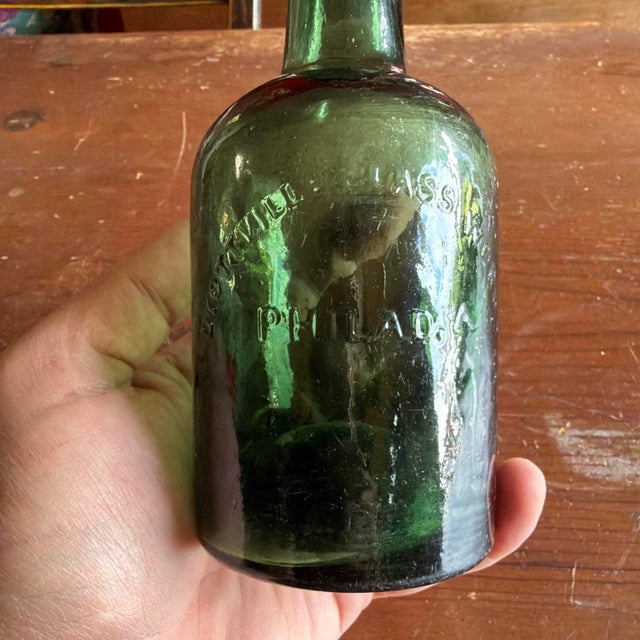 Antique "Brown Stout" Beer Bottle by Dyottville Glass Works, Philadelphia, Circa 1850s For Sale - Image 14 of 18