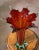 Mid-Century Italian Pulled-Feather Glass Vase Attributed to Murano For Sale In Dallas - Image 6 of 8