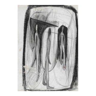 1950s Paul McCarron Mid-Century Figure Drawing For Sale