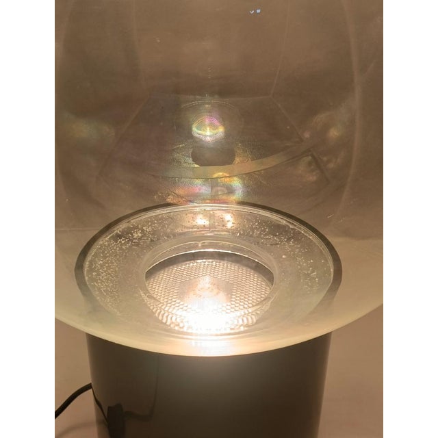 Space Age Glass Table Lamp from Lumenform, Italy, 1970s For Sale - Image 4 of 9