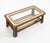 Mid-Century Modern Rectangular Coffee Table in Leather and Glass, 1970s For Sale - Image 16 of 18