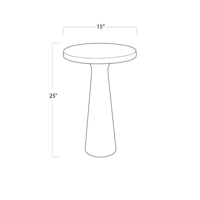 Regina Andrew Ellis Aluminum Table, Blackened Zinc For Sale In Detroit - Image 6 of 7