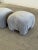 Textile Late 20th Century Gathered Mid Century Modern Ottoman (Pair) For Sale - Image 7 of 12