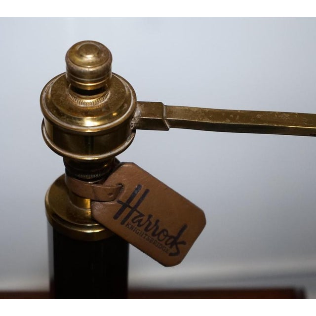 Wood English Reading Lamp with Stand from Harrods London For Sale - Image 7 of 18