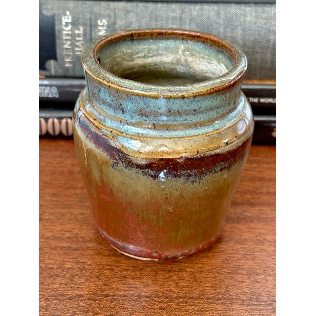 Ceramic Glazed Pottery Planter Pot or Pencil Cup For Sale - Image 7 of 7
