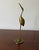 1970s Pair of Vintage Mid-Century Solid Brass Crane Heron Sculptures For Sale - Image 5 of 8