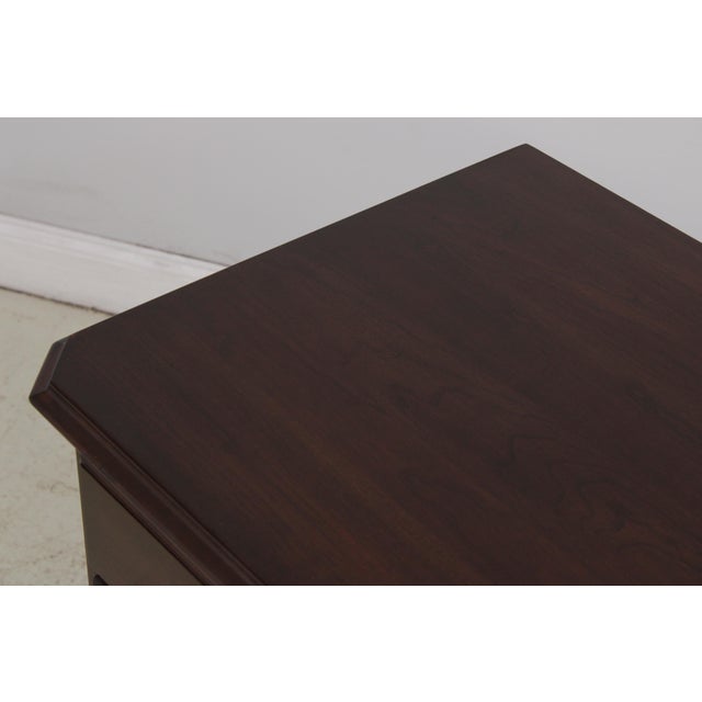 Ethan Allen Cherry Georgian Court 10 Drawer Dresser For Sale - Image 9 of 13