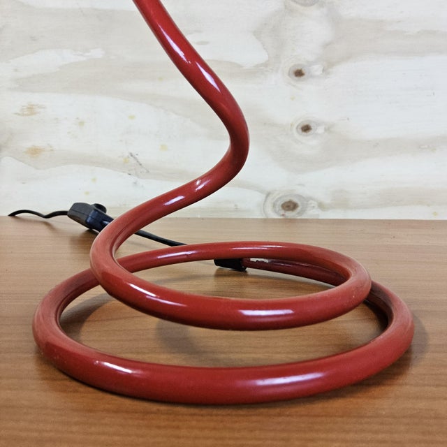Vintage Spiral Table Light, 1980s For Sale - Image 9 of 15