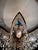 Glass 1960s Mid-Century Modern Crystal Chandelier With Aqua Blue Drops - Solid Brass Leaf Design Lighting - Rewired & Working⁠ For Sale - Image 7 of 18