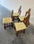 Late 20th Century Late 20th Century Brutalist Arts and Crafts Keyhole Dining Chairs, Set of 4 For Sale - Image 5 of 12