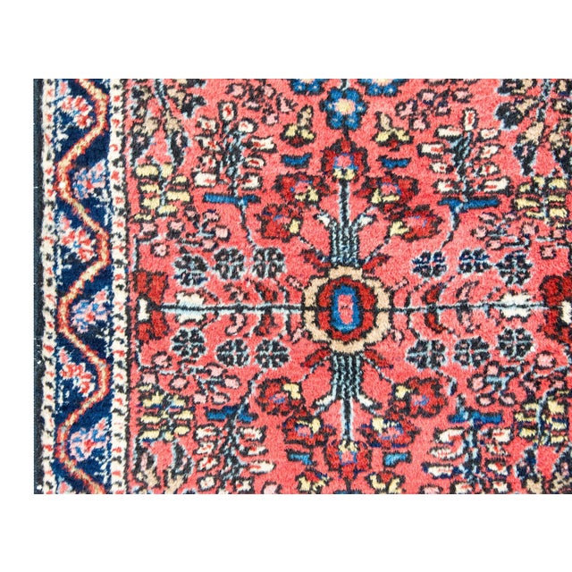 Red Early 20th Century Persian Sarouk Rug For Sale - Image 8 of 15
