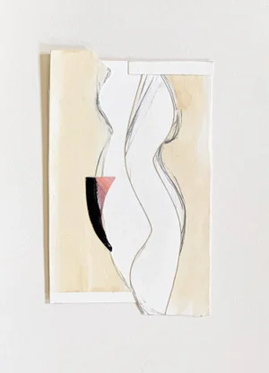 Gesture I Abstract Figurative Collage