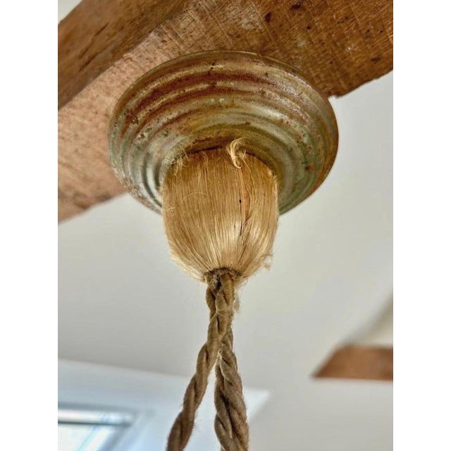 Vintage French Art Deco Pendant Light, 1920s For Sale - Image 6 of 7