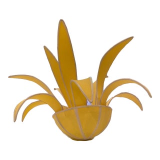 Custom Sunshine Yellow Chandelier From Kips Bay Showhouse For Sale