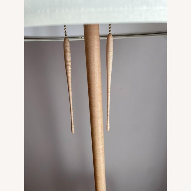 Tyler Hays' BDDW Tripod Lamp — hand-carved and turned solid maple with a natural oil finish. Purchased new from BDDW in...