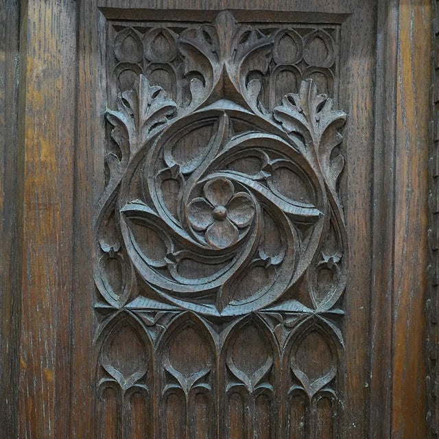 19th Century French Gothic Revival Two Tiered Cabinet For Sale In West Palm - Image 6 of 6