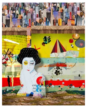 Chiara Santoro, Japan Poster, Digital Collage, 2022