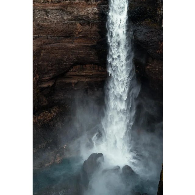 Háifoss Waterfall III – Iceland by Jan Erik Waider Print, 32" x 48" For Sale