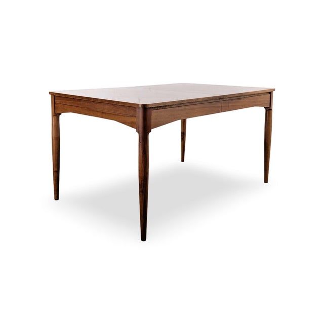 Vintage Lacquered Walnut and Teak Dining Table, 1970s For Sale - Image 3 of 9