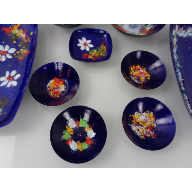 Vintage Fischland Enamelled Bowls, 1960s, Set of 9 For Sale - Image 6 of 18