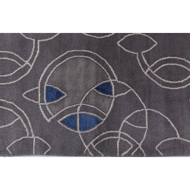Modern Tibetan ‘Hummingbird’ Silk & Wool Rug by Doris Leslie Blau For Sale - Image 9 of 10
