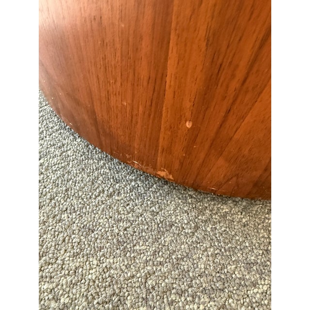 West Elm Drum Shaped Storage Ottoman, Light Taupe For Sale - Image 9 of 12