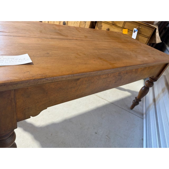 Antique Pine Table With Two Drawers From England For Sale - Image 18 of 18