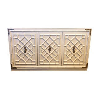 Thomasville Faux Bamboo Credenza For Sale
