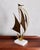 Brass and Marble Sailboat Sculpture For Sale - Image 9 of 10