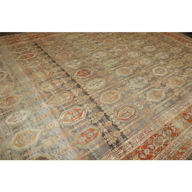 Oversize Caramel Tone Persian Bibikabad Rug no. j4422 For Sale - Image 10 of 16