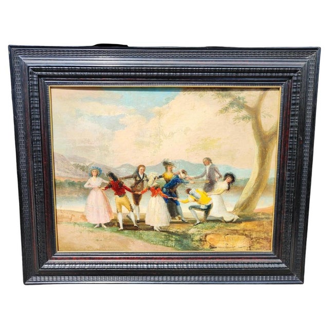After Goya, Oil on Canvas, 18th Century, Framed For Sale - Image 14 of 14
