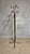 Vintage Coat Rack with Umbrella Stand in Chrome-Plated Metal and Wood, 1940s For Sale - Image 6 of 9