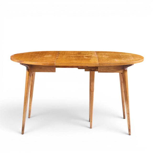 Bertha Schaefer for Singer and Sons Mid Century Walnut Dining Table With 4 Leaves For Sale - Image 10 of 18