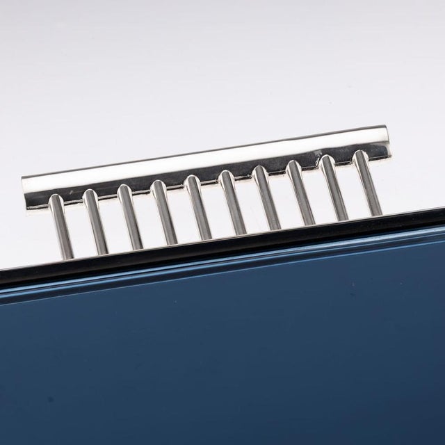 Vintage 20th Century Italian Silver Plated Tea Set from Sabattini, 1990s, Set of 5 For Sale - Image 12 of 18