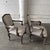 French Louis XV Style Striped Fauteuil Armchairs, Pair For Sale - Image 4 of 12