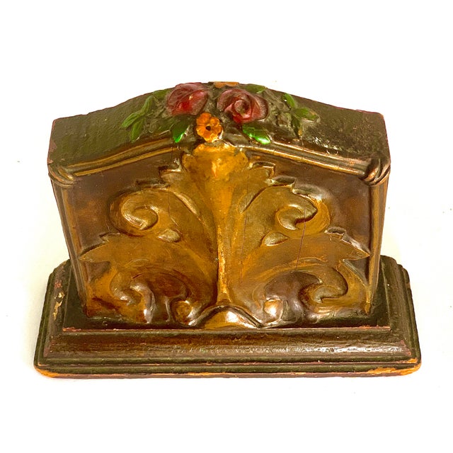 Early 20th Century Antique Art Nouveau Carved Wood Bookends - a Pair For Sale - Image 10 of 13