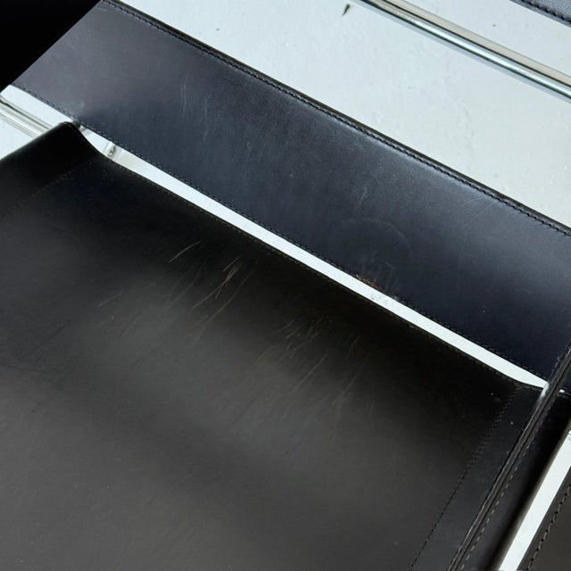 Black 1970s Wassily Chairs by Marcel Breuer for Gavina- Set of 2 For Sale - Image 8 of 11