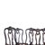 Furniture - Set of two armchairs and seven chairs; in fine wood. Portuguese; 20th century in fine wood. Open backs;...