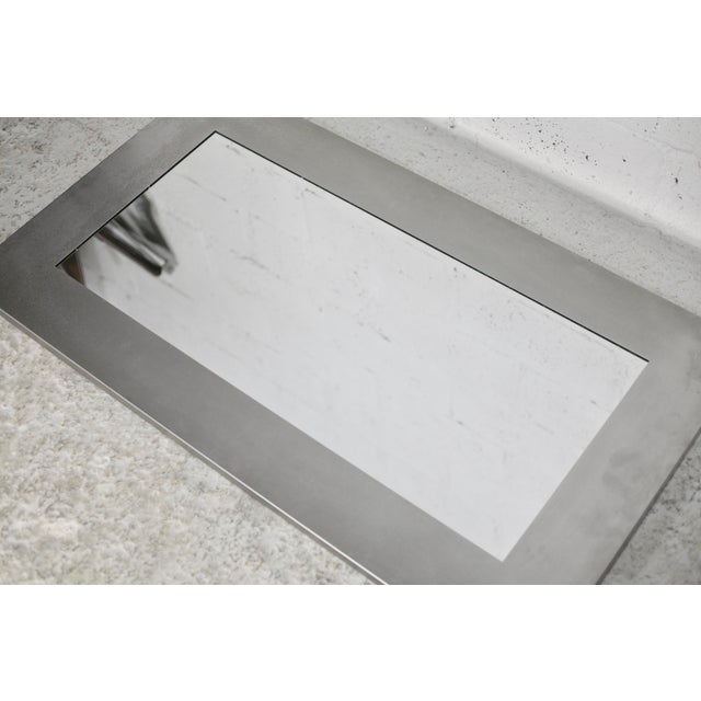 1970s Large Steel Mirror, 1970s For Sale - Image 5 of 15