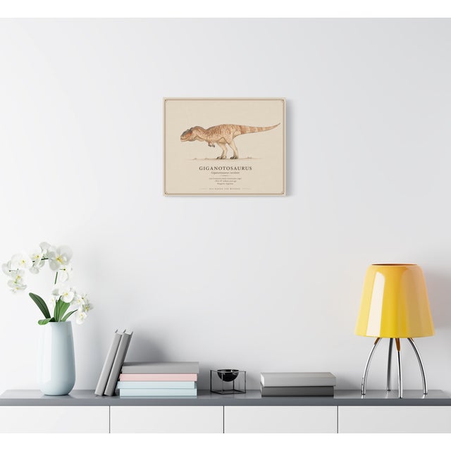 Atelier Aria Lumae Kai Hanna Van Wouden Giganotosaurus Carolinii Original Scientific Watercolor Fine Art Cotton Rag Gallery Board Print 20 X 16 For Sale - Image 4 of 15