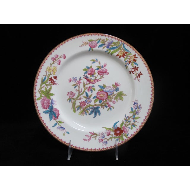 Royal Doulton Royal Doulton Ito Smooth E2929 Exotic Song Bird 10 1/4" Dinner Plate Set of 4 For Sale - Image 4 of 8