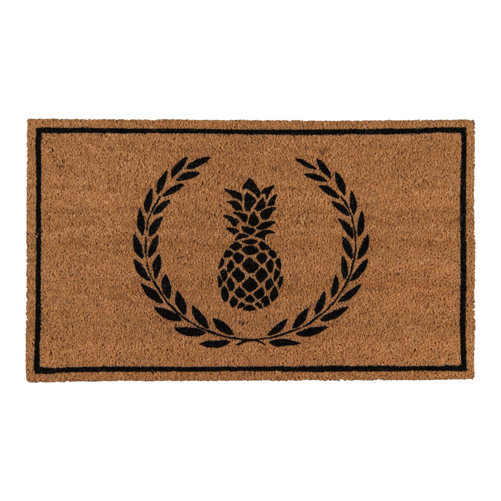 Erin Gates by Momeni Park Pineapple Black Hand Woven Natural Coir