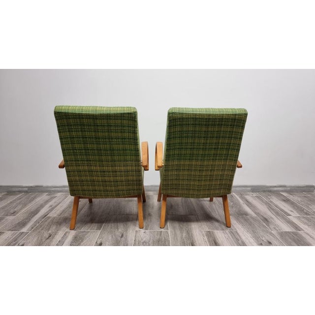 Textile Set of Vintage Armchairs by Jaroslav Smidek, 1960s For Sale - Image 7 of 17