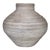 Vintage Coastal Sophistication White Pencil Reed Rattan Floor Vase in Ginger Jar Shape For Sale