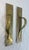 Pair of Antique Heavy Thick Brass Art Nouveau Fixed Door Handles Hardware Pulls For Sale In New York - Image 6 of 9