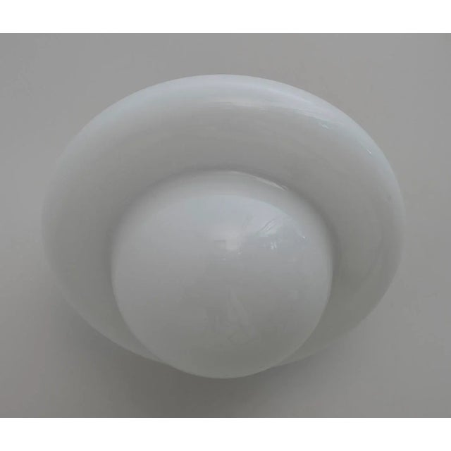 Brown Italian Wooden and Modern Opal Glass Wall Lights, 1960s, Set of 2 For Sale - Image 8 of 12