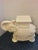 Mid-Century Modern Vintage Ivory Glazed Elephant Accent Table For Sale - Image 3 of 13